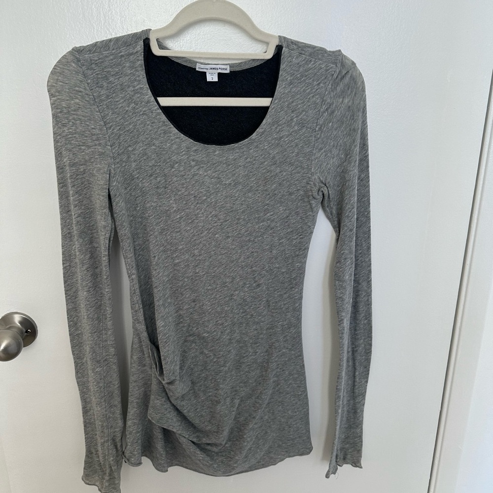 James Perse Grey Long Sleeve